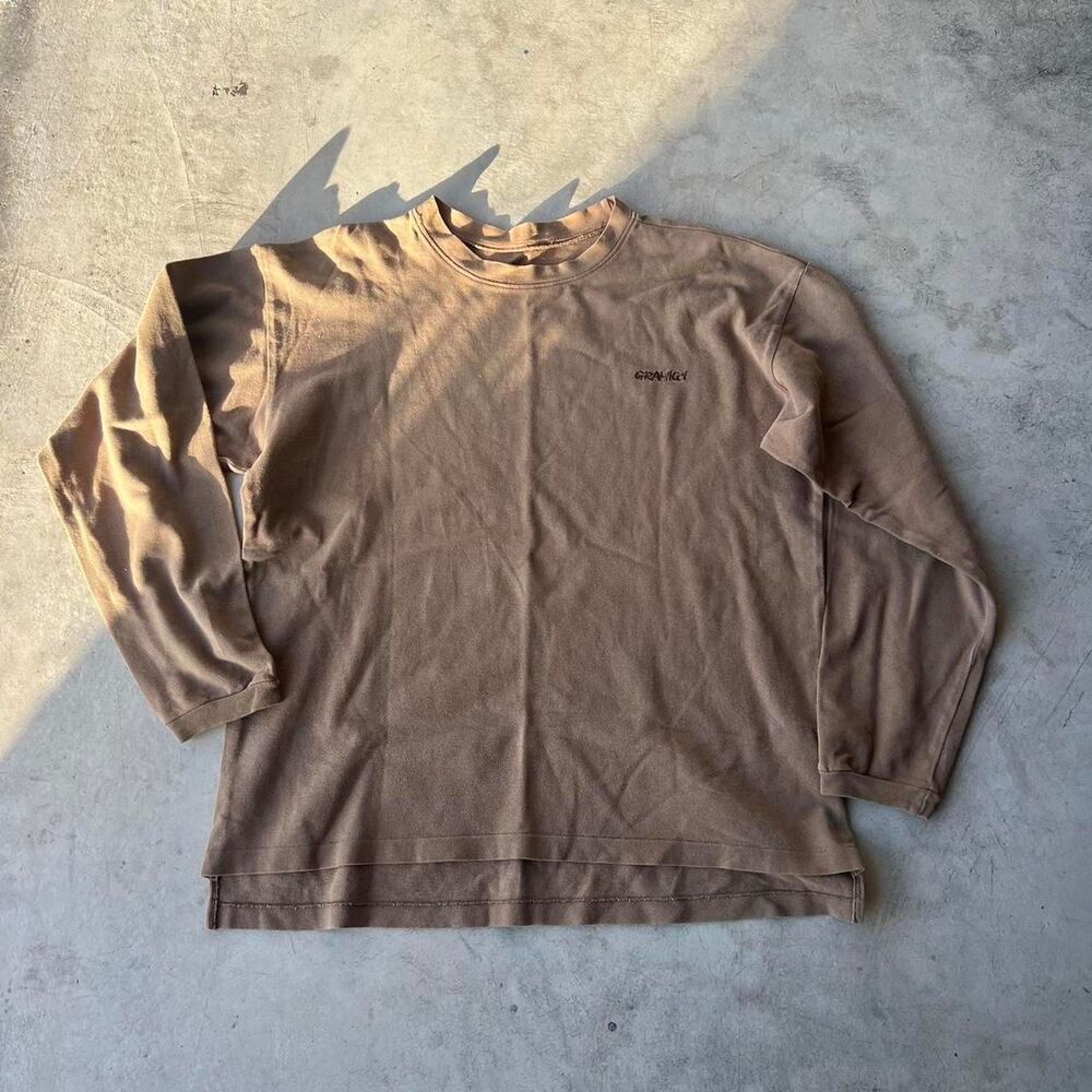 Vintage Gramicci Men's Long Sleeve Crewneck Shirt - Brown
